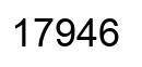 Number 17946 black image