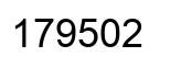 Number 179502 black image