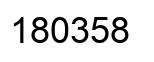 Número 180358 imagen negro