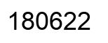 Número 180622 imagen negro