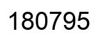 Number 180795 black image
