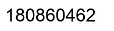 Number 180860462 black image