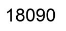 Number 18090 black image