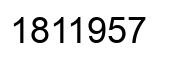 Número 1811957 imagen negro