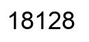 Number 18128 black image