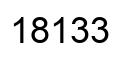 Número 18133 imagen negro