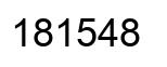 Number 181548 black image