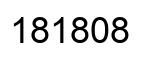 Número 181808 imagen negro