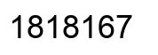 Número 1818167 imagen negro