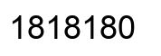 Número 1818180 imagen negro