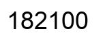 Número 182100 imagen negro