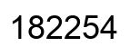 Número 182254 imagen negro