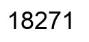Number 18271 black image