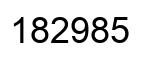 Número 182985 imagen negro