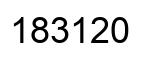 Número 183120 imagen negro