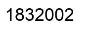 Number 1832002 black image