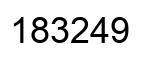 Número 183249 imagen negro