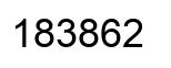 Número 183862 imagen negro