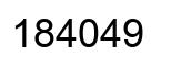 Número 184049 imagen negro