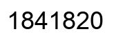 Number 1841820 black image
