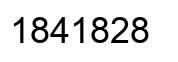 Number 1841828 black image