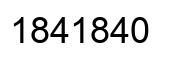 Number 1841840 black image