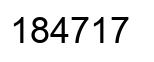 Número 184717 imagen negro