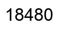 Number 18480 black image