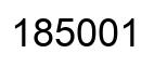 Number 185001 black image