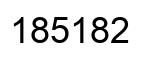 Número 185182 imagen negro