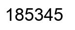 Número 185345 imagen negro