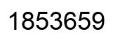 Number 1853659 black image