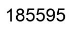 Number 185595 black image
