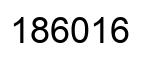 Number 186016 black image