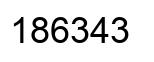 Número 186343 imagen negro