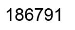 Number 186791 black image