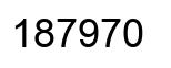 Number 187970 black image