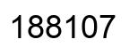 Number 188107 black image