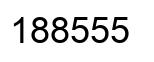 Number 188555 black image