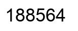 Número 188564 imagen negro