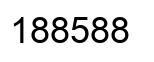 Número 188588 imagen negro