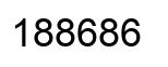 Number 188686 black image