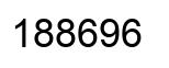Number 188696 black image