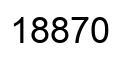 Number 18870 black image