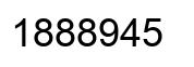 Número 1888945 imagen negro