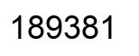 Number 189381 black image