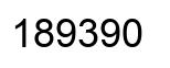 Number 189390 black image