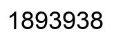 Number 1893938 black image