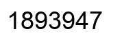Número 1893947 imagen negro