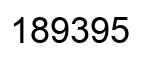 Number 189395 black image